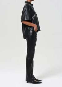 Agolde Recycled Leather Kick Boot-Detox-Hand In Pocket
