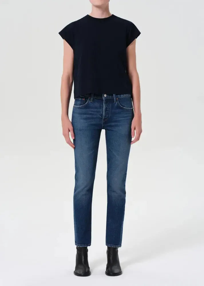 Agolde Cocktail Ankle Jean-Outline-Hand In Pocket