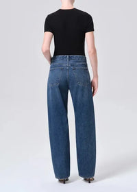 Agolde Arc Criss Cross Jean- Form-Hand In Pocket