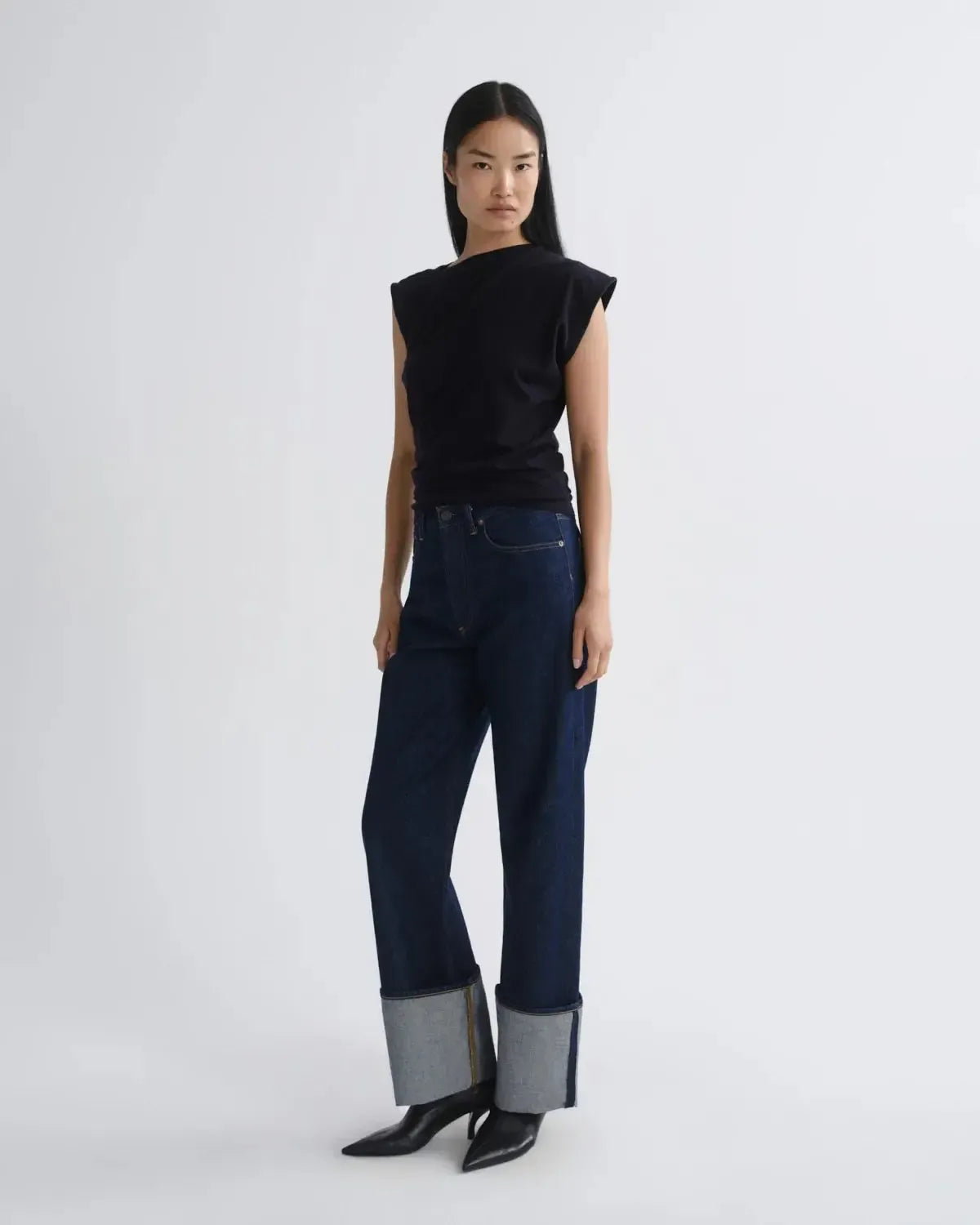 Agolde Big Cuff Jean - Rinse-Hand In Pocket