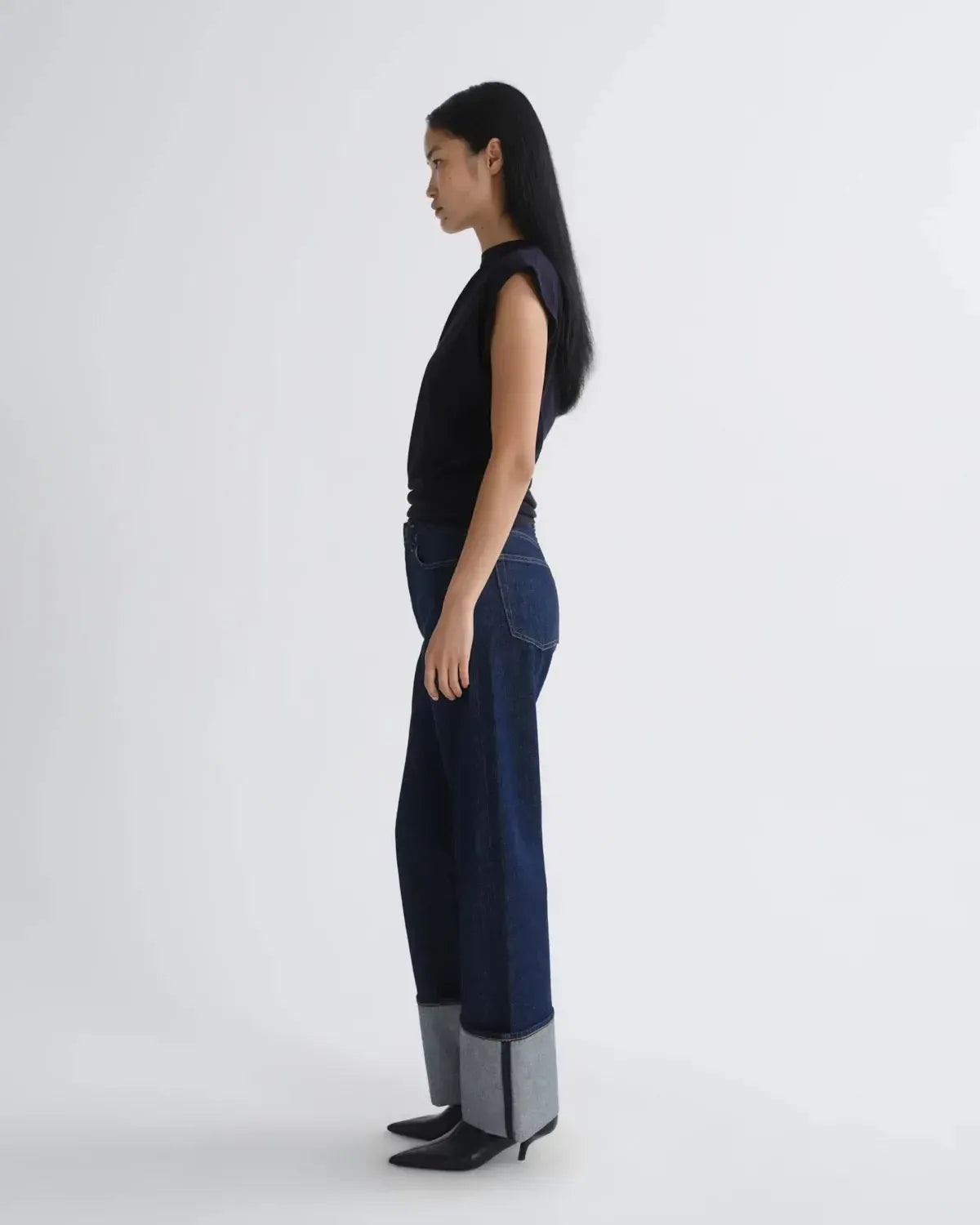 Agolde Big Cuff Jean - Rinse-Hand In Pocket