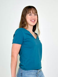 Michael Stars Vera Tee - Glaze-Hand In Pocket