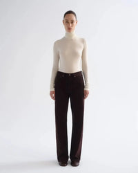 Agolde Pascale Turtleneck - Oat Milk-Hand In Pocket