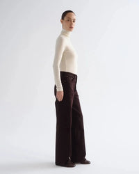 Agolde Pascale Turtleneck - Oat Milk-Hand In Pocket
