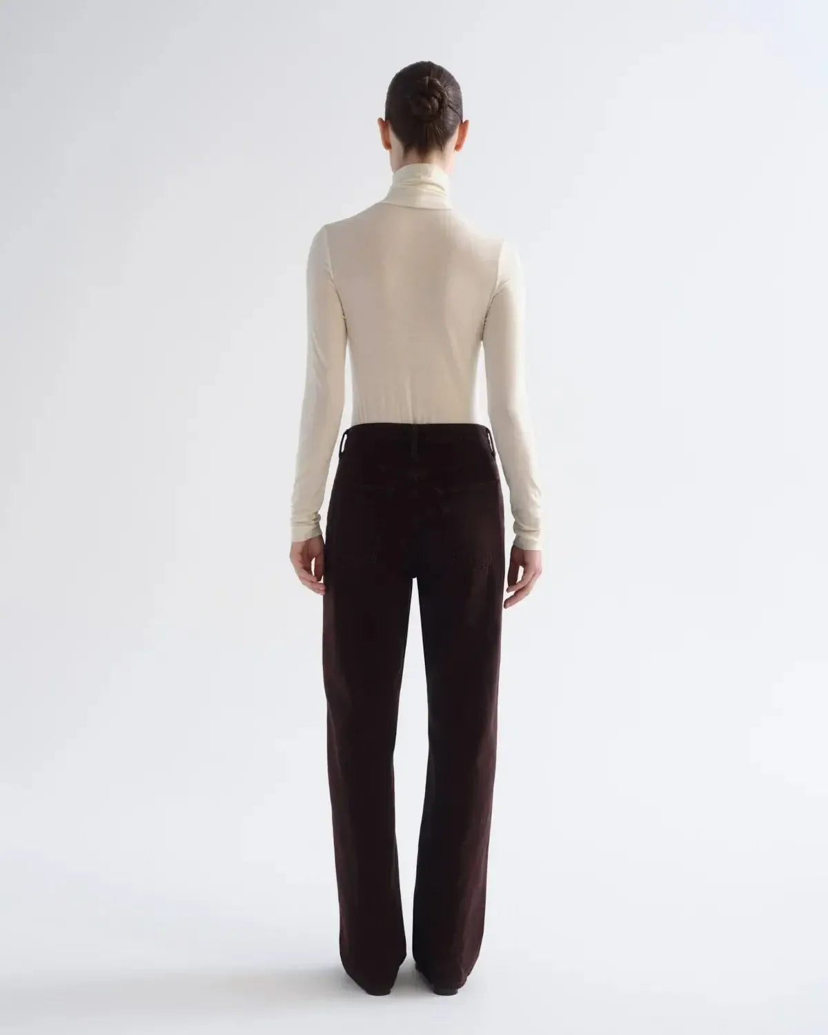 Agolde Pascale Turtleneck - Oat Milk-Hand In Pocket