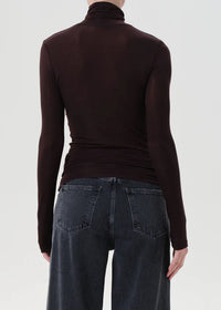 Agolde Pascale Turtleneck - Root-Hand In Pocket