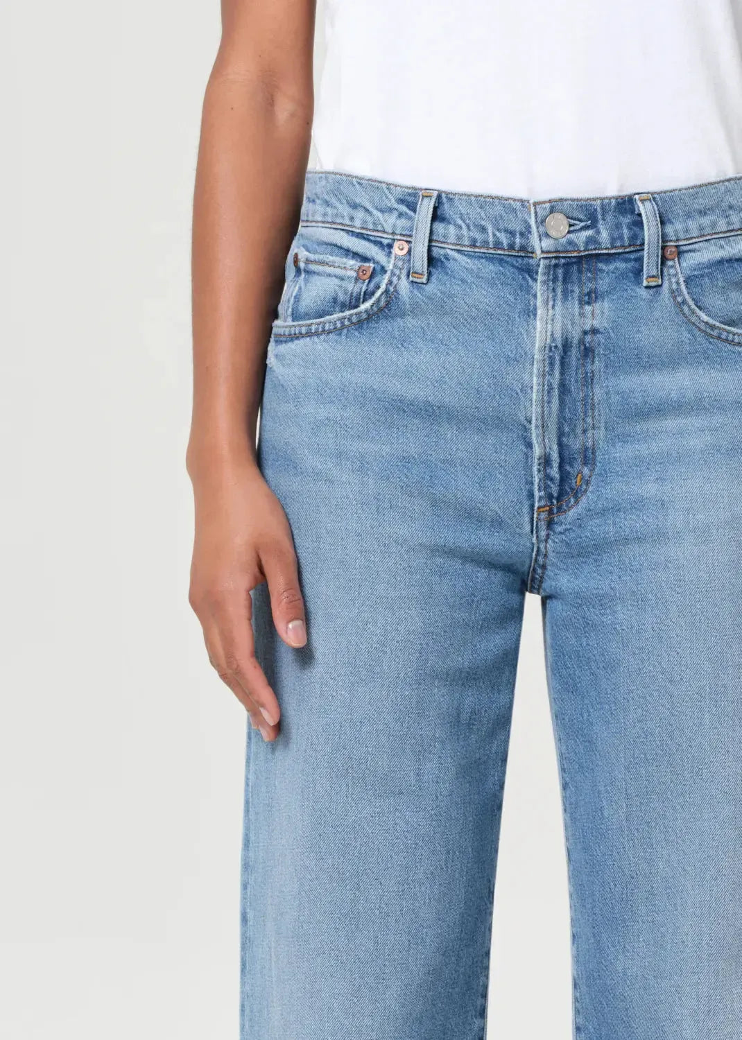 Agolde Harper Straight Jean - Kindle-Hand In Pocket