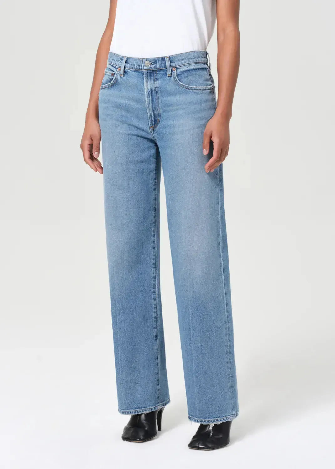 Agolde Harper Straight Jean - Kindle-Hand In Pocket