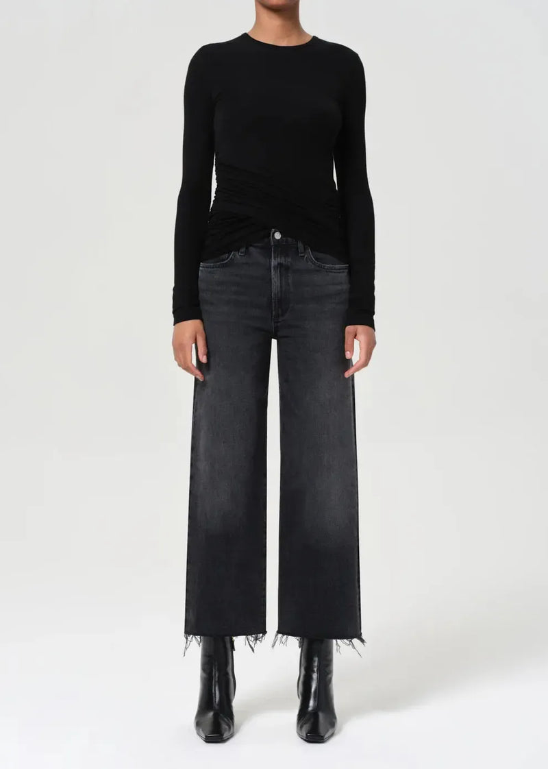 Agolde Harper Straight Jean- Radius-Hand In Pocket