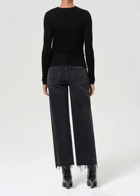 Agolde Harper Straight Jean- Radius-Hand In Pocket
