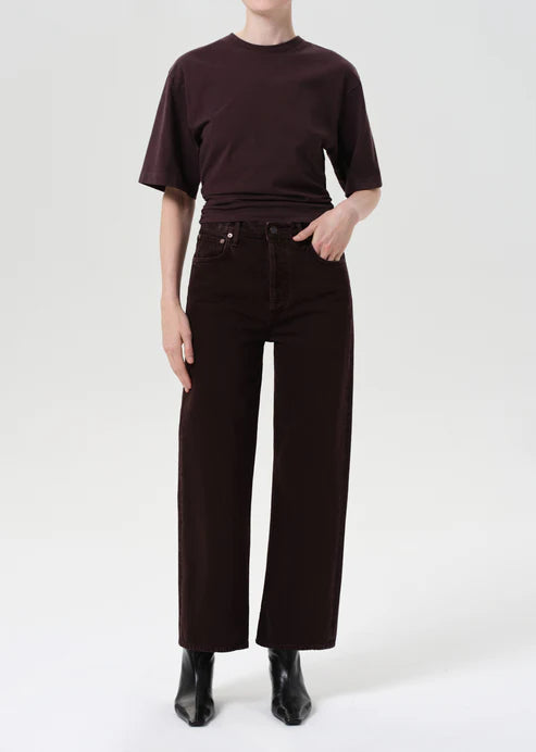 Agolde Ren- Sloe Berry-Hand In Pocket