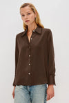 Rails Abbey Top - Espresso-Hand In Pocket