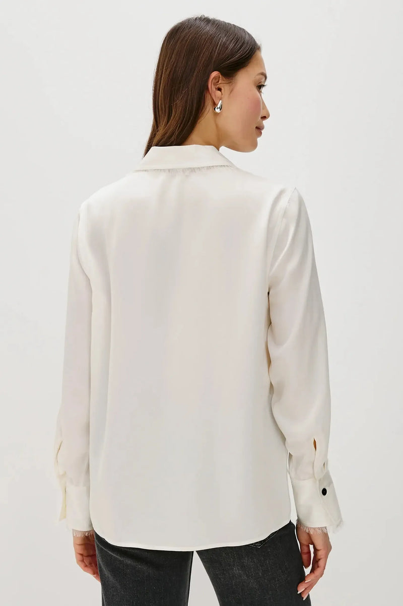 Rails Abbey Top - Ivory-Hand In Pocket