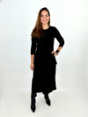 Michael Stars Margo Midi Dress - Black-Hand In Pocket