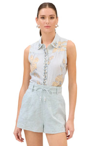 Allison Addison Tank - Pale Blue-Hand In Pocket