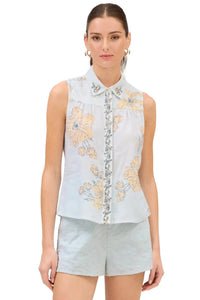 Allison Addison Tank - Pale Blue-Hand In Pocket