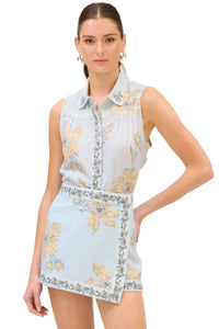 Allison Addison Tank - Pale Blue-Hand In Pocket