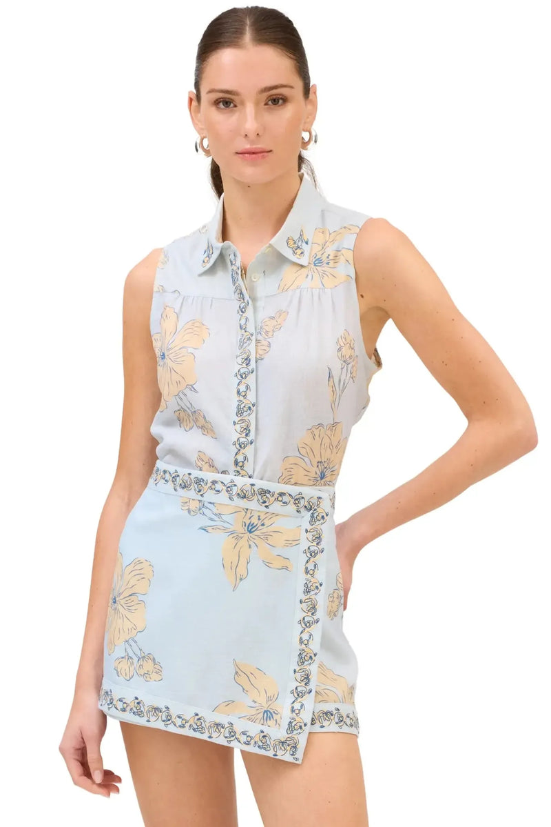 Allison Addison Tank - Pale Blue-Hand In Pocket