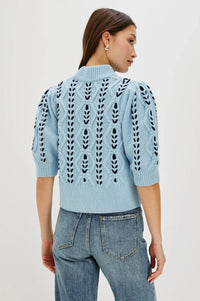 Rails Addy Mockneck Sweater- Sky Navy-Hand In Pocket