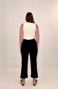 Astrid Olivia Turtleneck Tank - Cream-Hand In Pocket