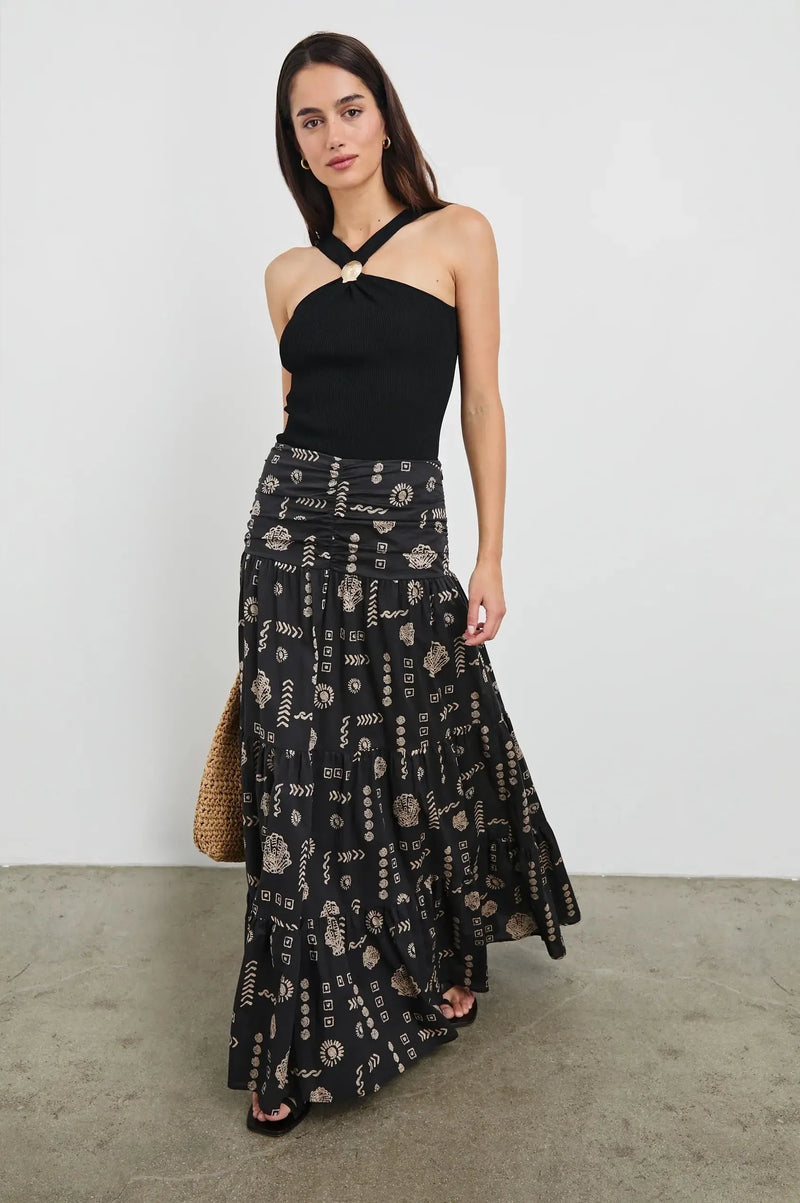 Rails Agatha Skirt- Beach Shells-Hand In Pocket