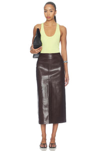 Agolde Hikson Skirt - Madera-Hand In Pocket