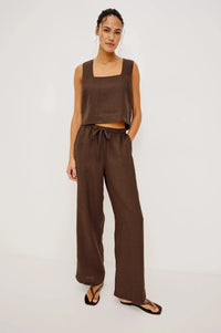 Rails Akira Top - Espresso-Hand In Pocket