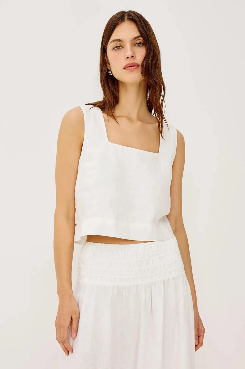 Rails Akira Top - White-Hand In Pocket