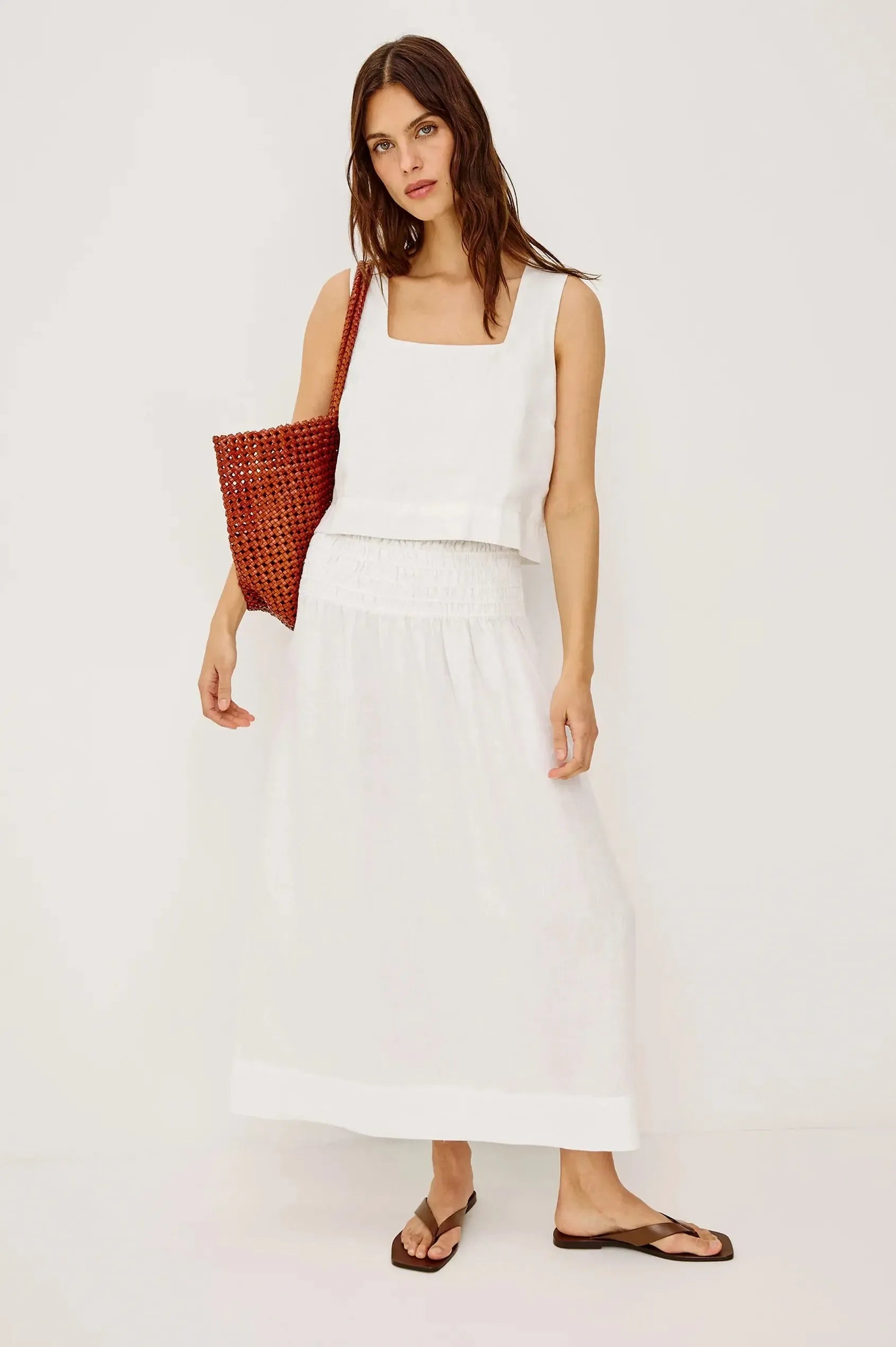 Rails Akira Top - White-Hand In Pocket