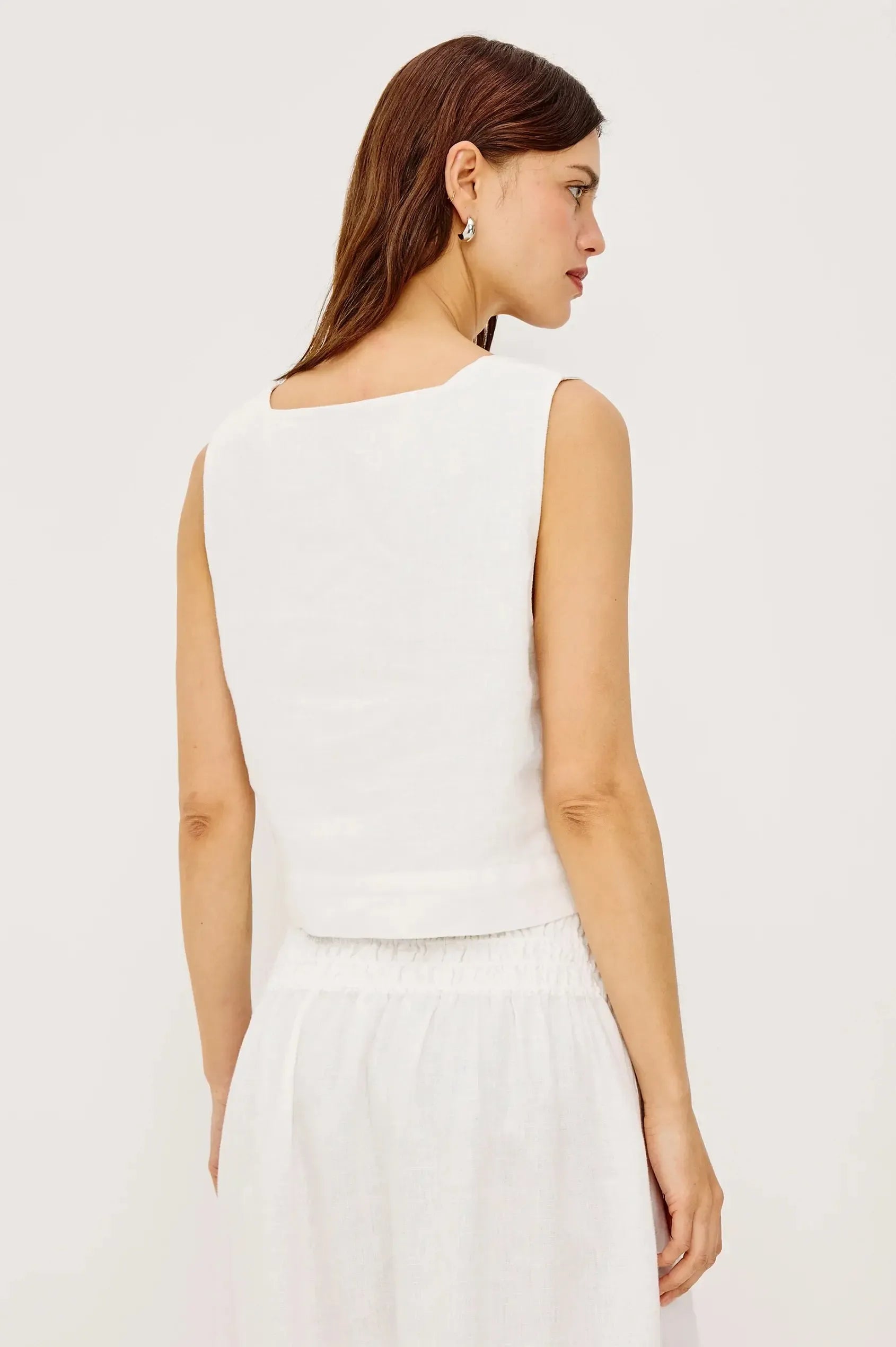 Rails Akira Top - White-Hand In Pocket