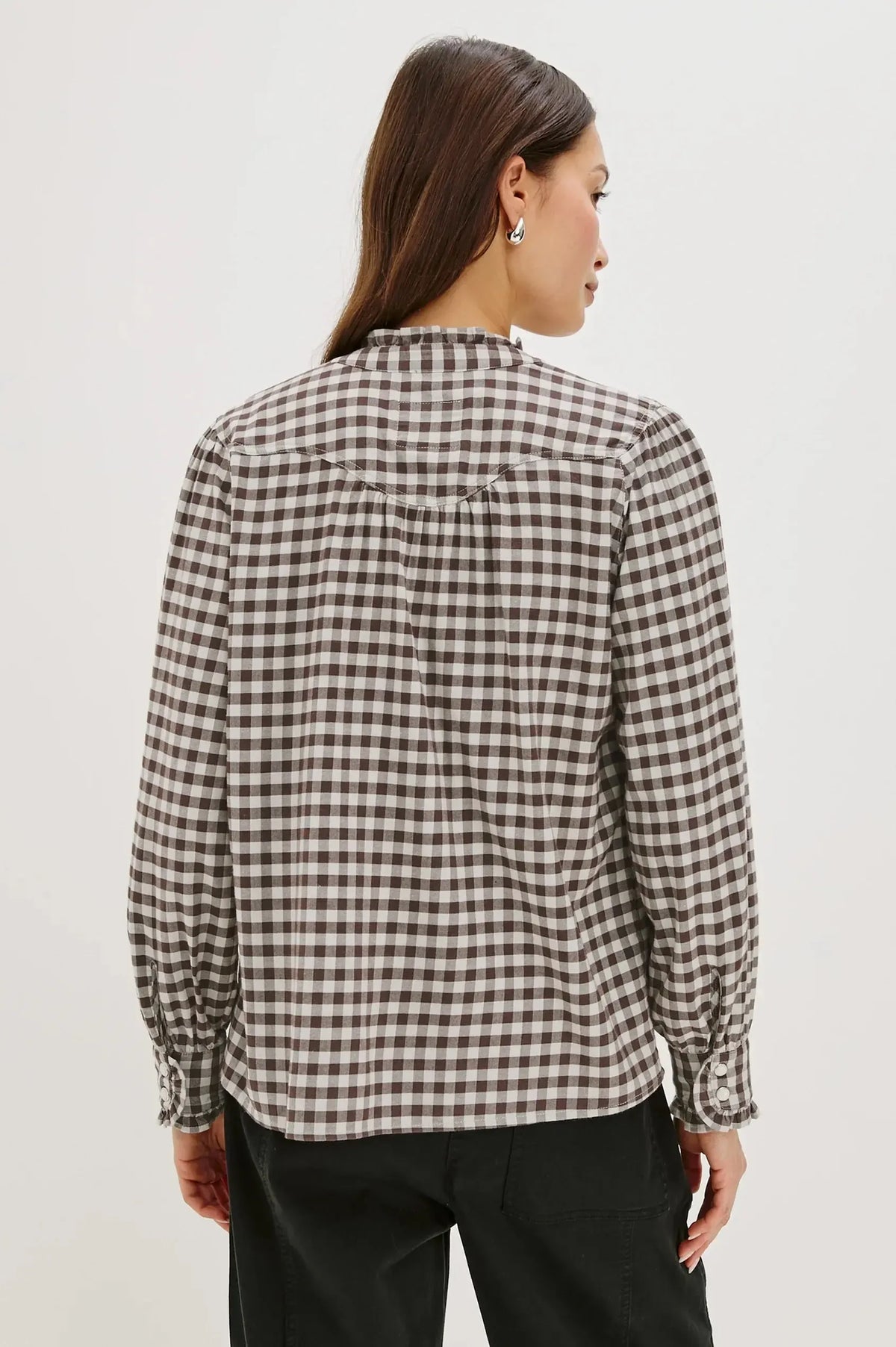 Rails Alanna Blouse- Chocolate Chip-Hand In Pocket