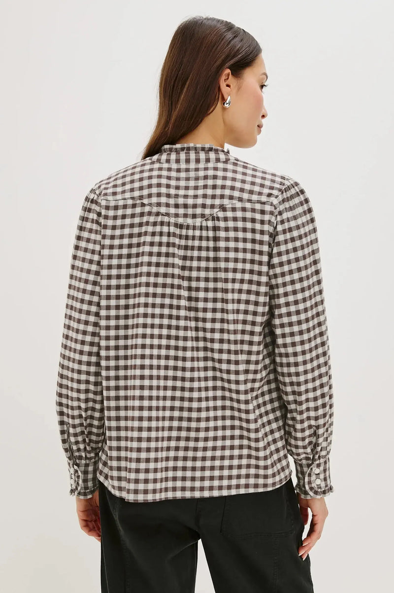 Rails Alanna Blouse- Chocolate Chip-Hand In Pocket