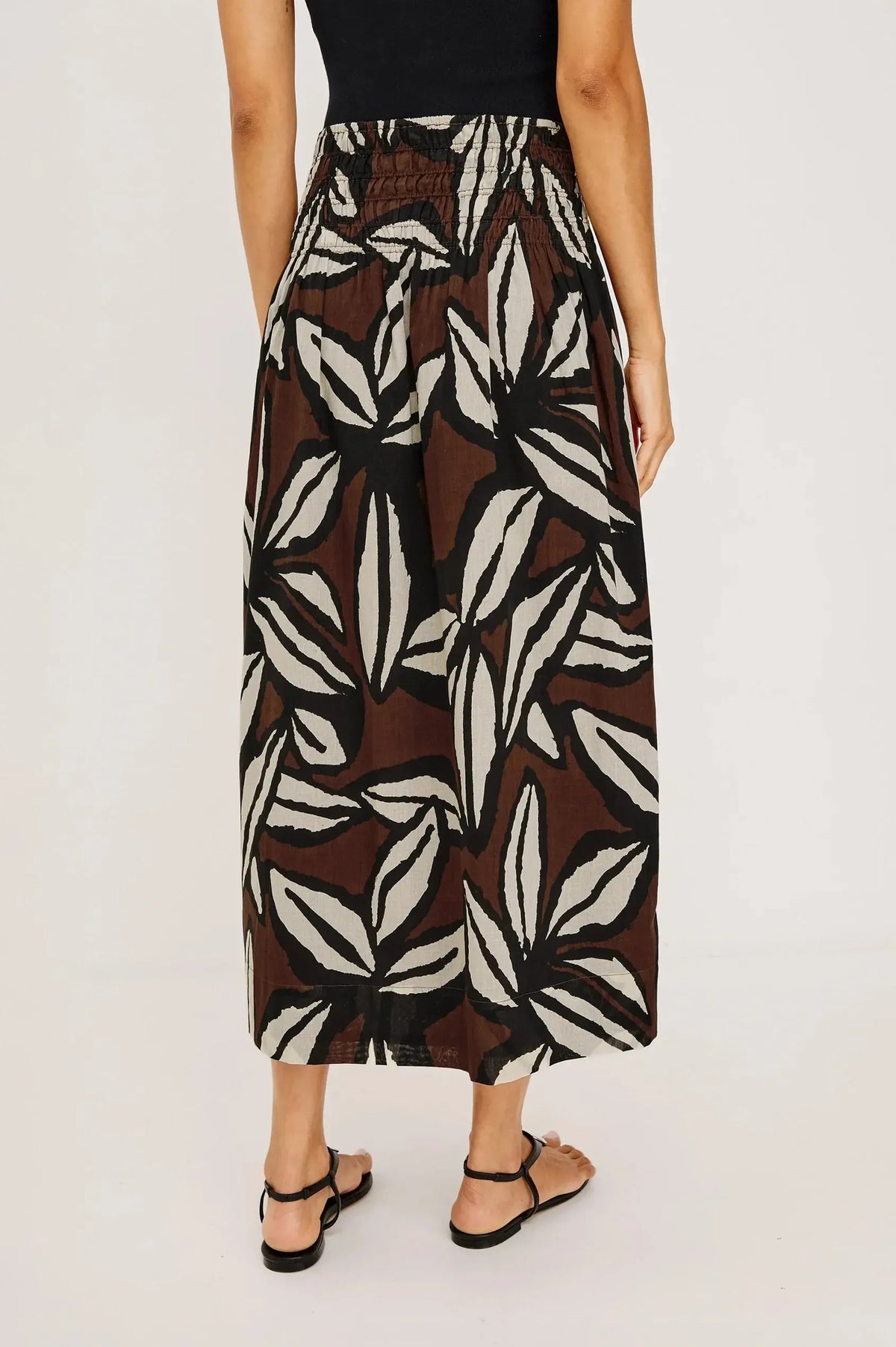 Rails Alessa Skirt - Cocoa Floral-Hand In Pocket