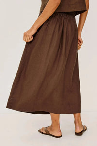 Rails Alessa Skirt - Espresso-Hand In Pocket