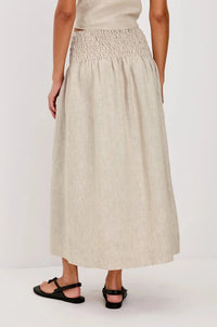 Rails Alessa Skirt - Heathered Flax-Hand In Pocket
