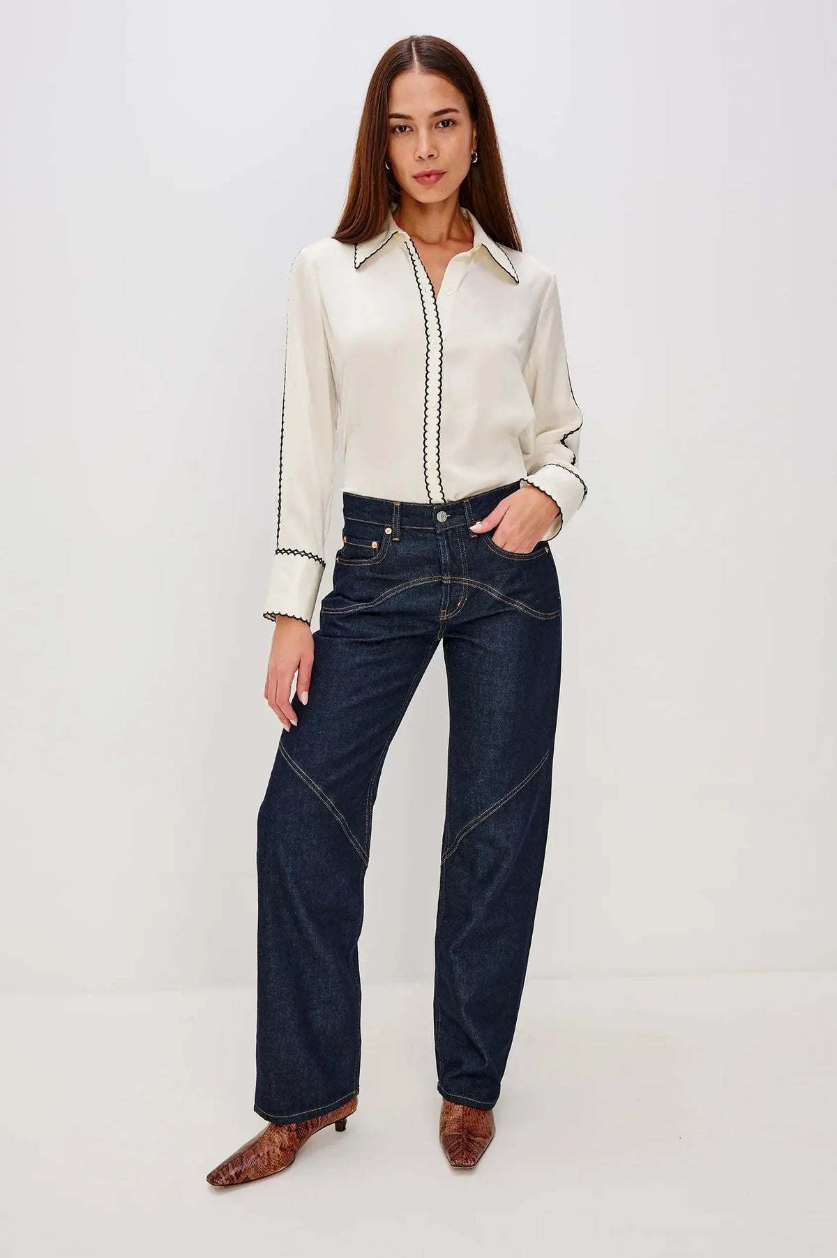 Rails Aloise Blouse - Ivory-Hand In Pocket