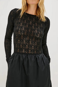 Rails Amberly Midi Dress- Black Lace