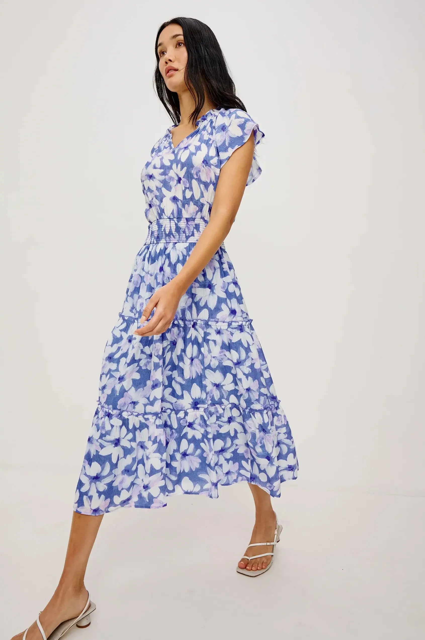 Rails Amellia Midi Dress - Blue Amaranth-Hand In Pocket