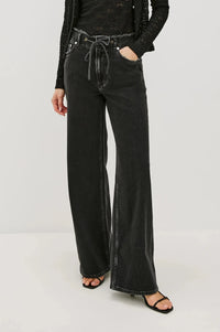 Rails Angeleno Wide Leg - Ash Black-Hand In Pocket