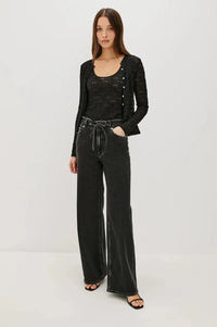 Rails Angeleno Wide Leg - Ash Black-Hand In Pocket