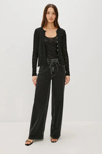 Rails Angeleno Wide Leg - Ash Black-Hand In Pocket