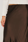 Rails Anya Midi Skirt - Espresso-Hand In Pocket