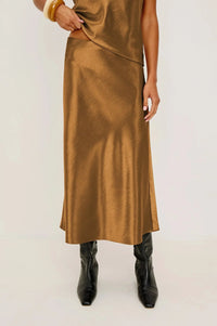 Rails Anya Midi Skirt - Ginger-Hand In Pocket