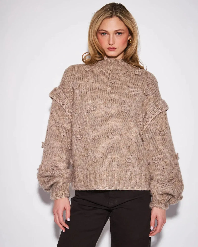 John & Jenn Astor Sweater - Flowered Field-Hand In Pocket