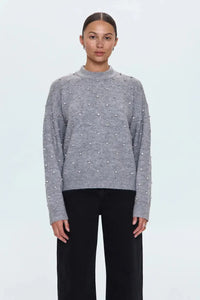 Pistola Aura Sweater- Charcoal Diamonte