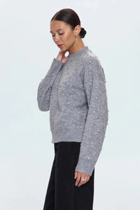 Pistola Aura Sweater- Charcoal Diamonte