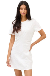 Allison Aviva Dress- White-Hand In Pocket