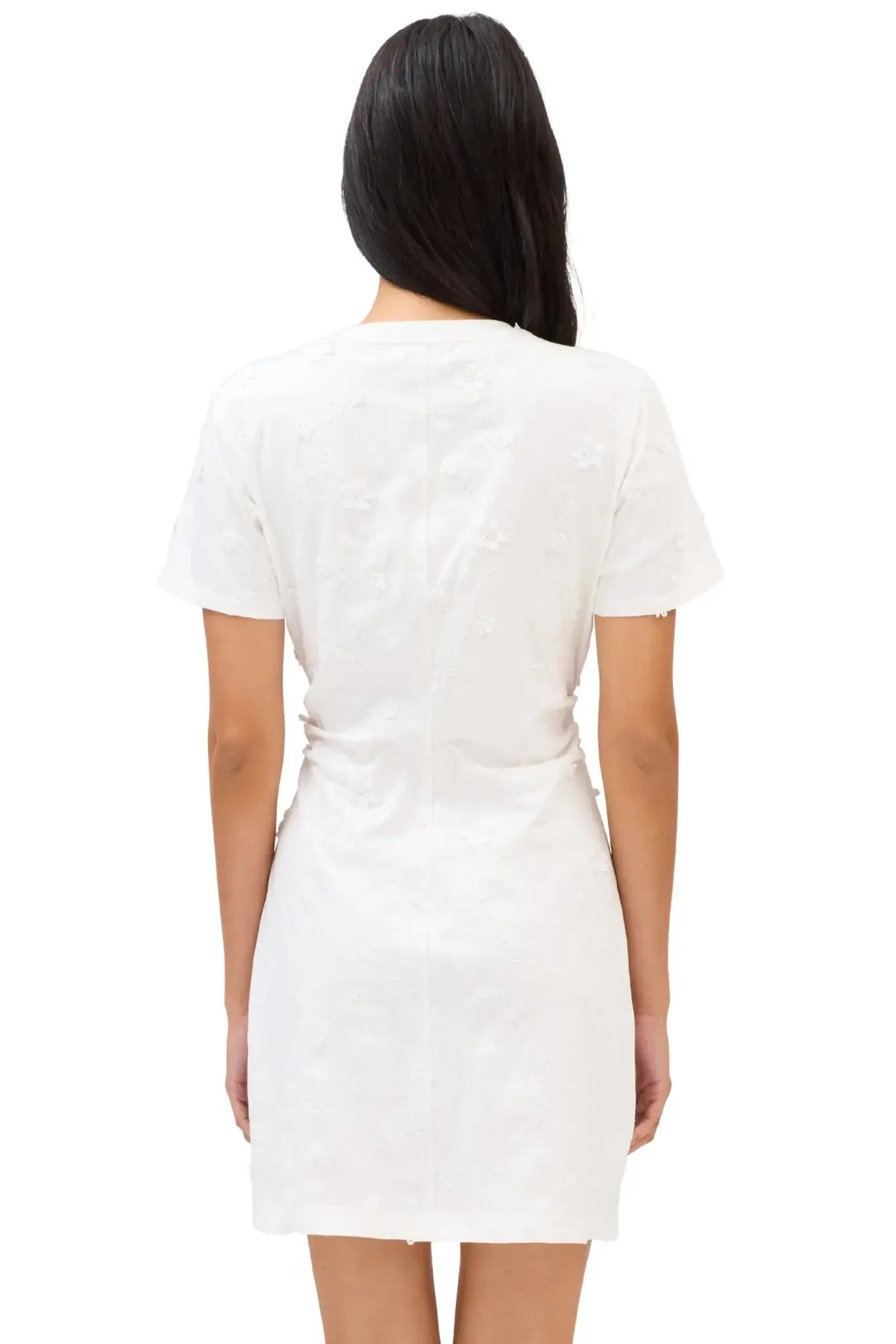 Allison Aviva Dress- White-Hand In Pocket