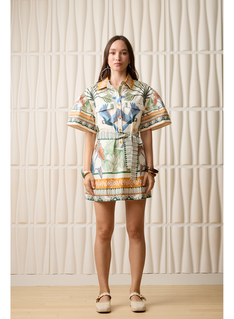 Aylaya Manila Dress- Paradise Bird-Hand In Pocket