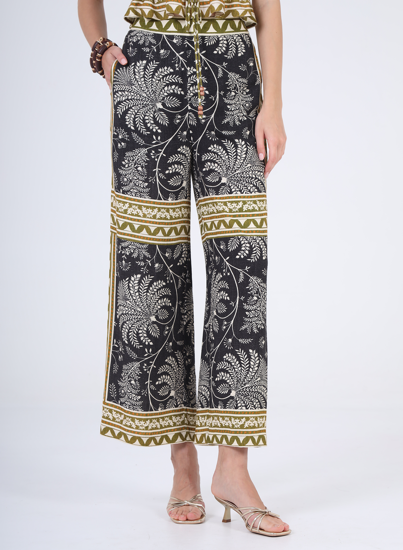Aylaya Kauai Pants- Mystique fern-Hand In Pocket